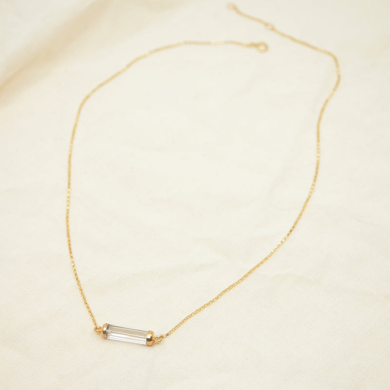 Stone Bar Gold Necklace