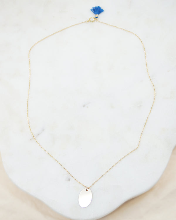 Gold Oval Gold Necklace