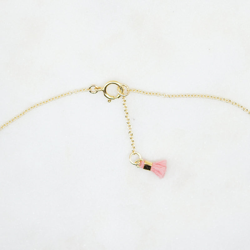 Ruby and Leaf Gold Necklace