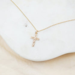 Cross Pendant Gold Necklace