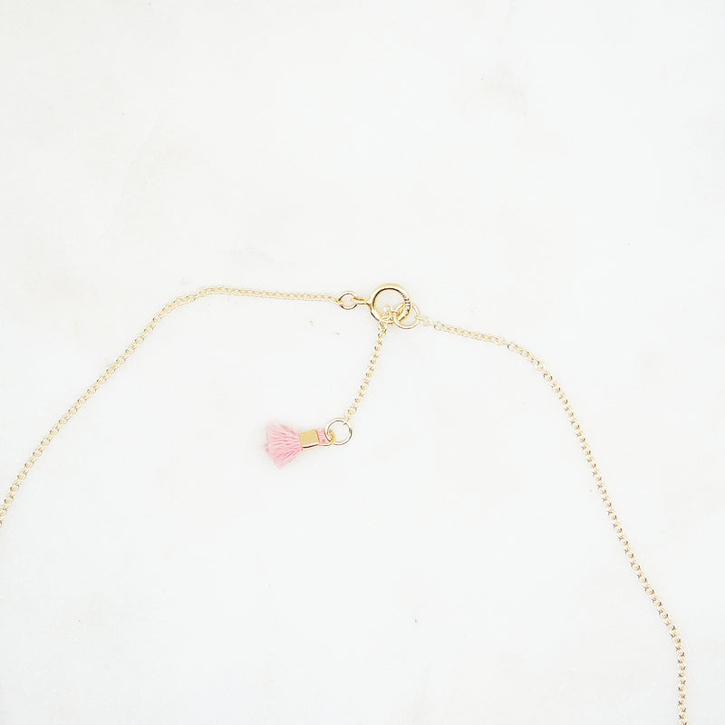 Druzy Oval Gold Necklace